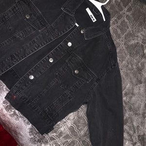 Instyle black jean jacket